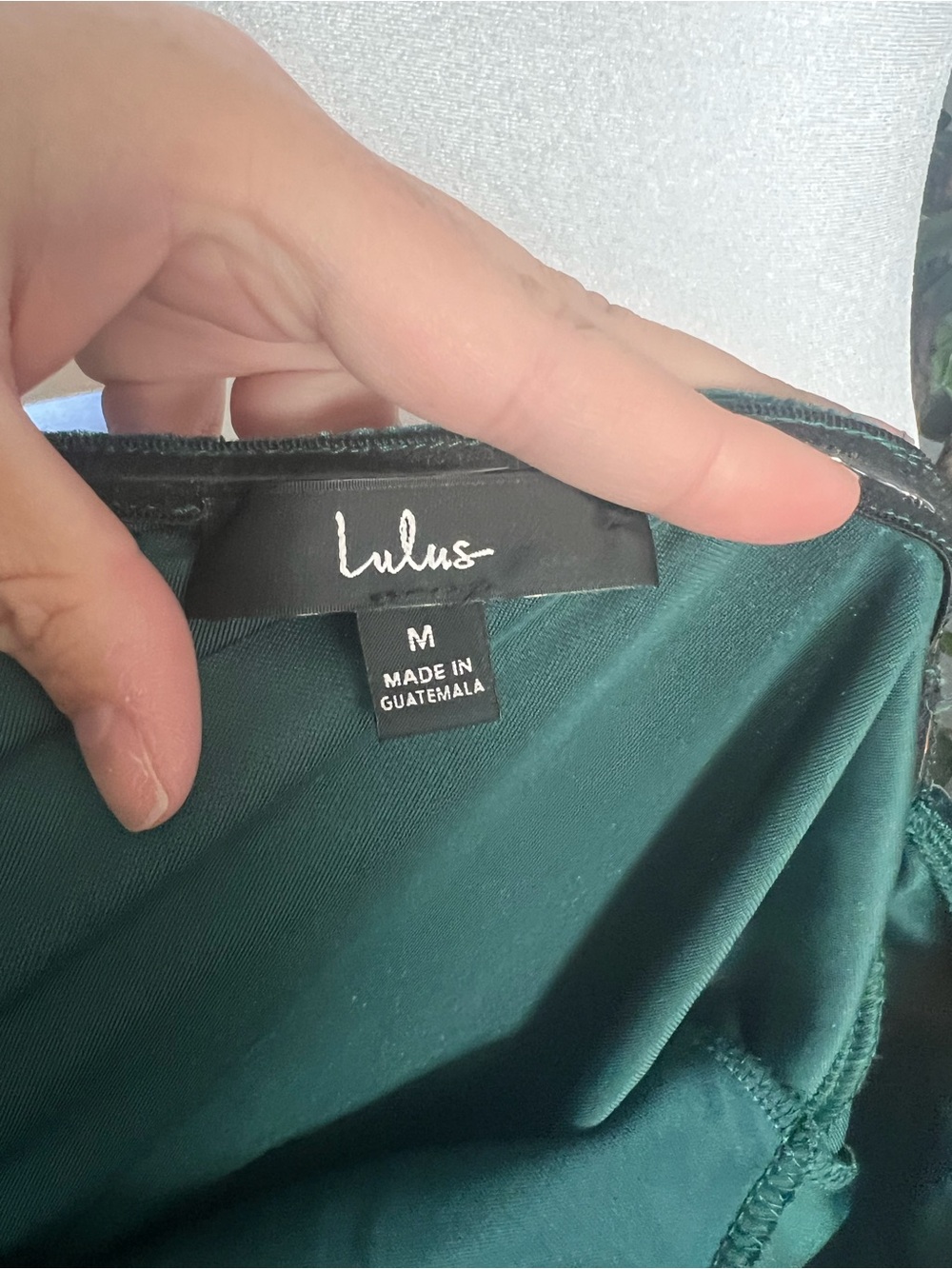 Lulu's Deep Green Velvet Off-Shoulder Mermaid Midi Dress - Picture 6 of 6